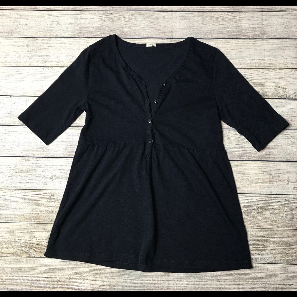 J. Crew V-Neck Button Top